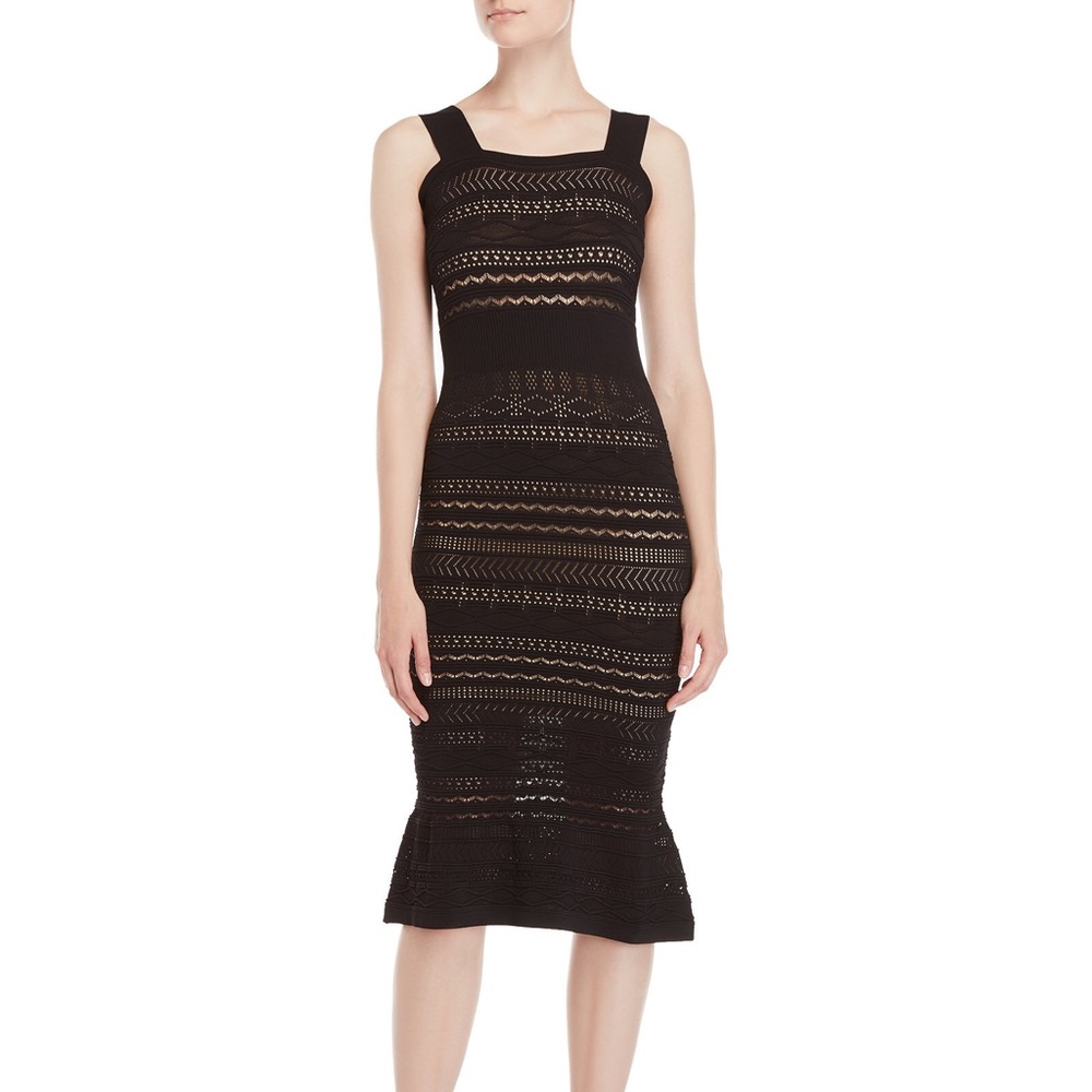 John + Jenn Mikaela Pointelle Flounce Dress